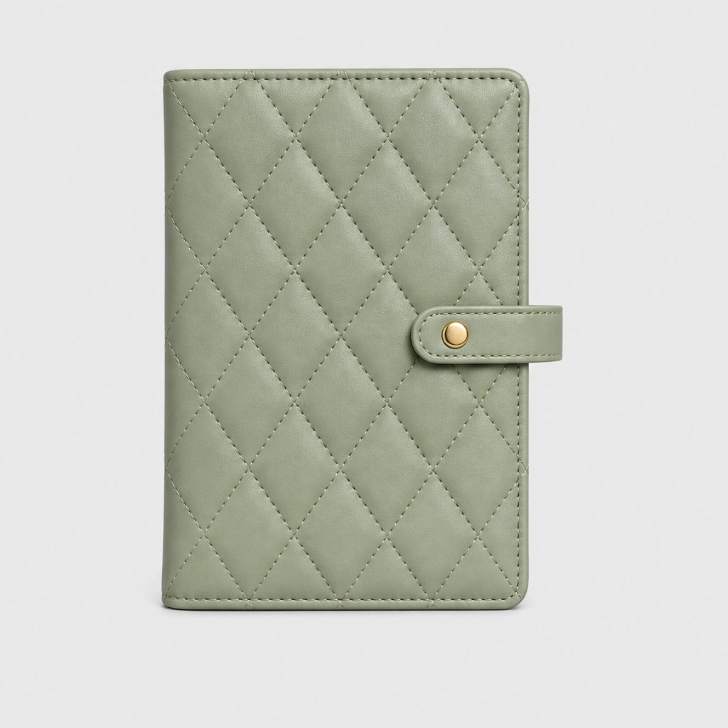 Maviglow™ – Quilted Travel Jewelry Book with Tangle-Free Grid Pockets 