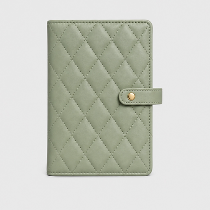 Maviglow™ – Quilted Travel Jewelry Book with Tangle-Free Grid Pockets 