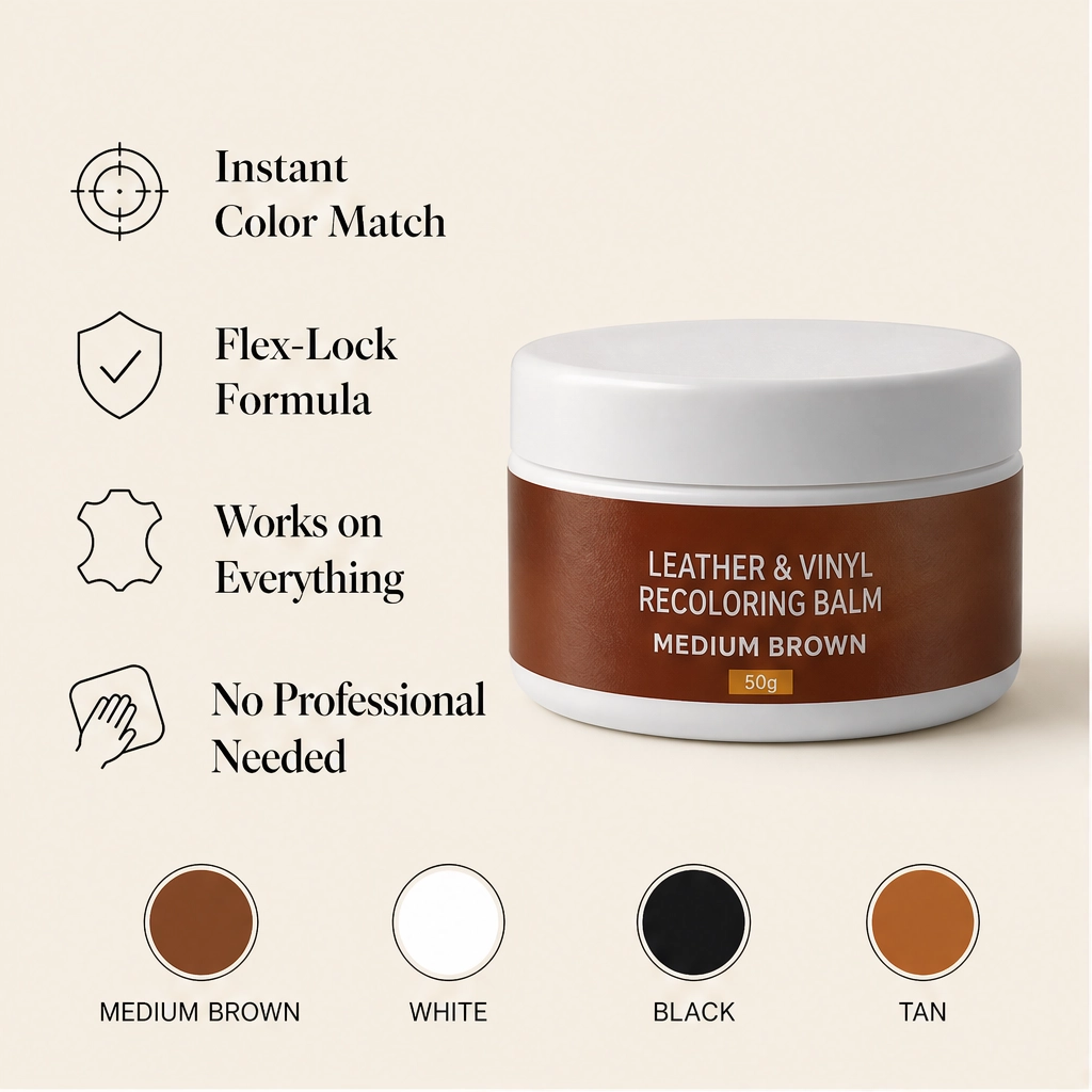 Burnwick – Color-Matched Leather Repair Paste for Scratches & Scuffs + 50% OFF