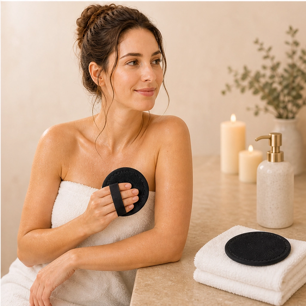 Silkgrove – Dual-Texture Exfoliating Body Scrub Pad for Smoother Skin + Buy 1 Get 1 FREE