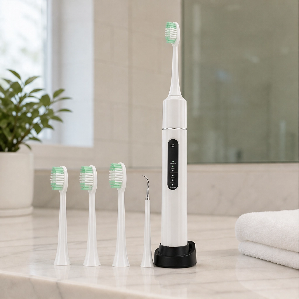 Brisk – 6-Mode Sonic Electric Toothbrush with Type-C Charging & Travel Kit + 50% OFF