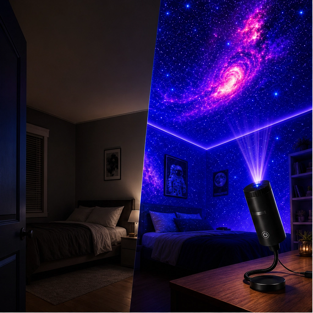 Maviglow™ – Galaxy & Ocean HD Star Projector with 360° Head 