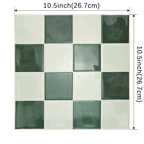 3D Square Peel and Stick Wall Tile (10 PCS)