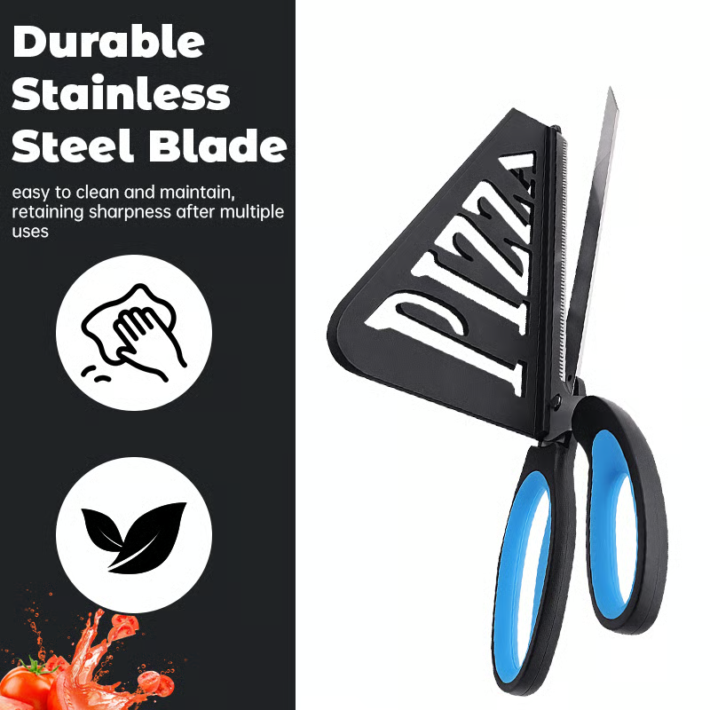 Stainless Steel Pizza Scissors Kitchen Cutter Spatula