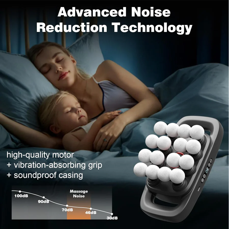 OctoRelief™ 16-Head Massage Gun