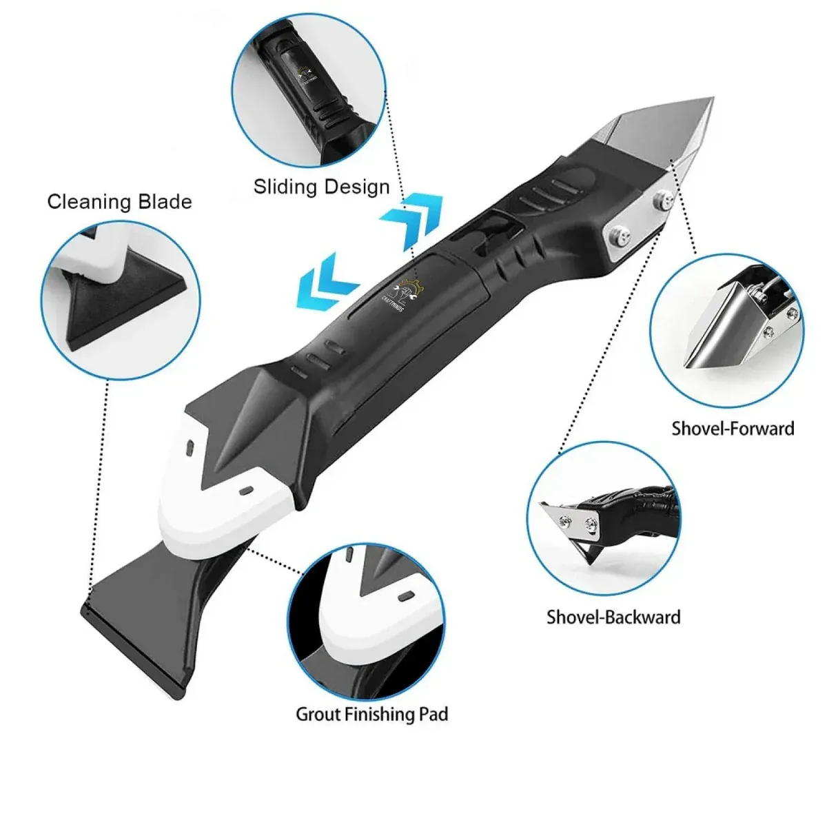 3-in-1 Silicone Caulking Tool