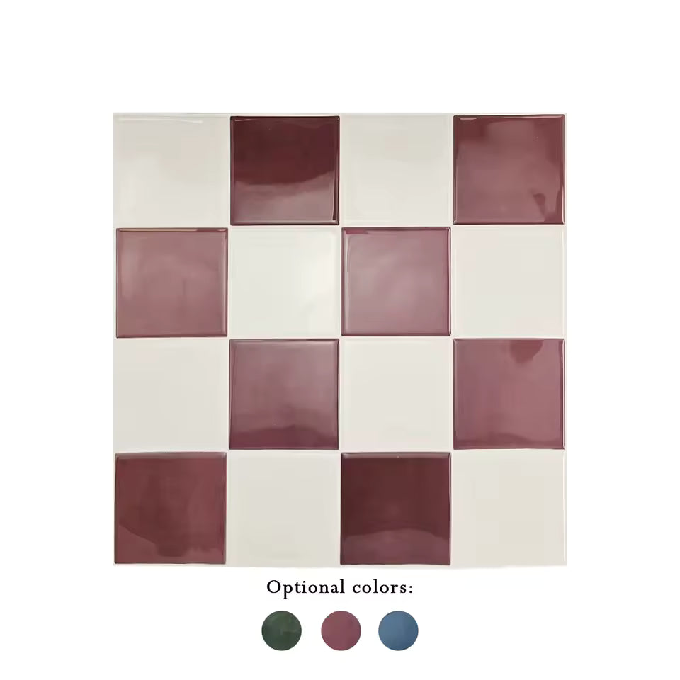 3D Square Peel and Stick Wall Tile (10 PCS)