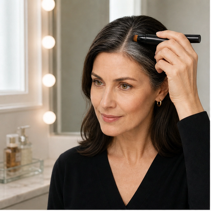 Rootveil – Instant Gray Root Touch-Up Pen with Precision Brush Tip + Buy 1 Get 1 FREE