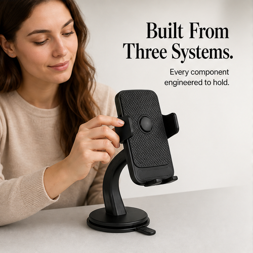 Mavigolw – Bendable 360° Car Phone Holder with Washable Suction Grip 