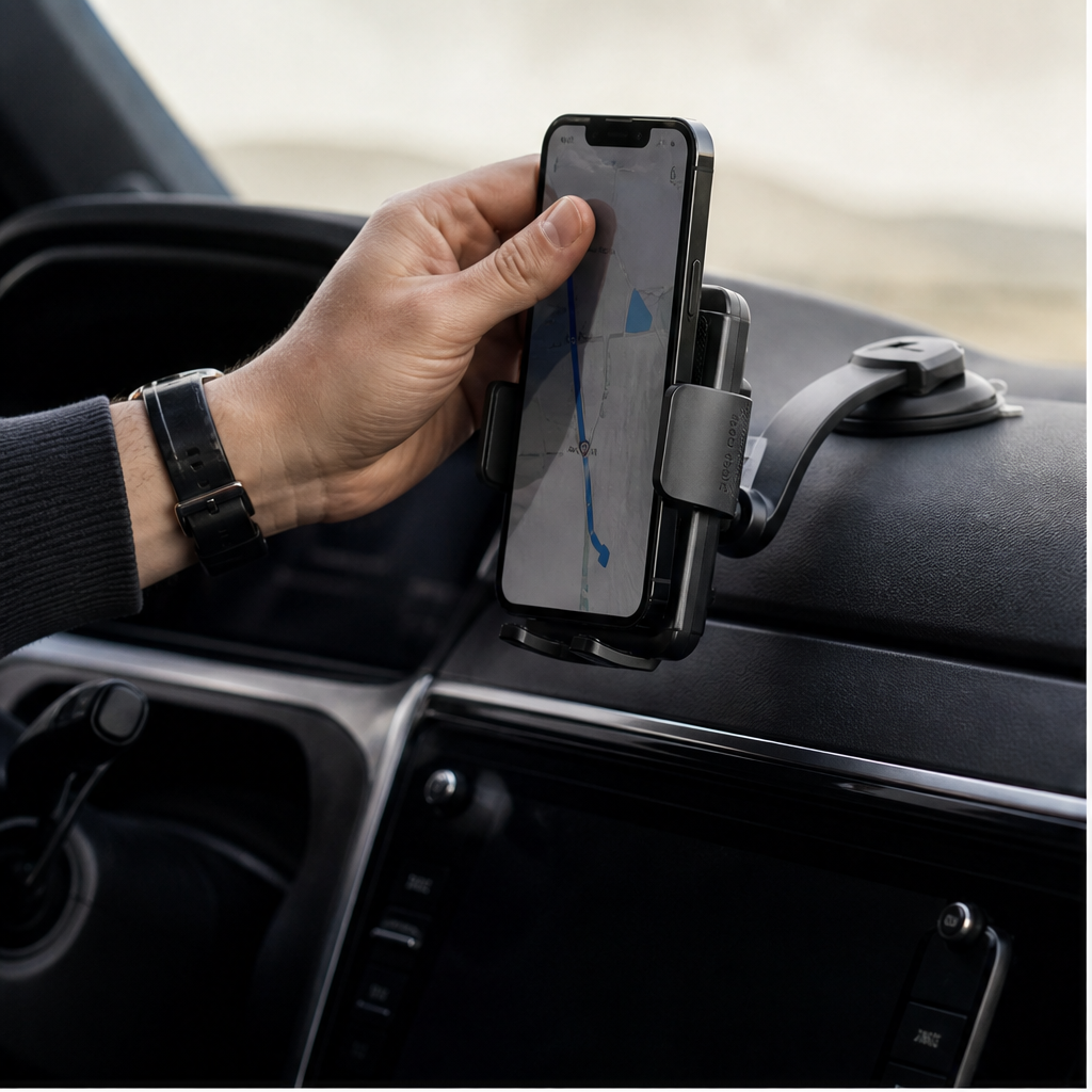 Mavigolw – Bendable 360° Car Phone Holder with Washable Suction Grip 