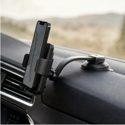 Mavigolw – Bendable 360° Car Phone Holder with Washable Suction Grip 