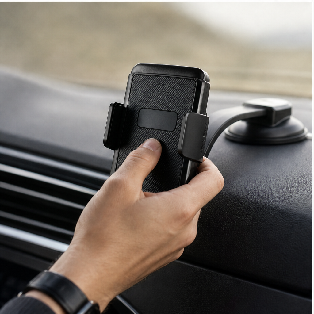 Mavigolw – Bendable 360° Car Phone Holder with Washable Suction Grip 