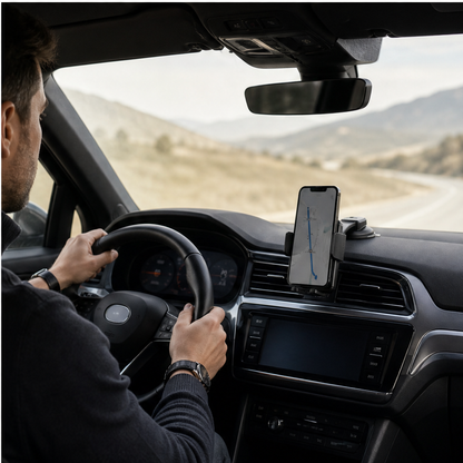 Mavigolw – Bendable 360° Car Phone Holder with Washable Suction Grip 