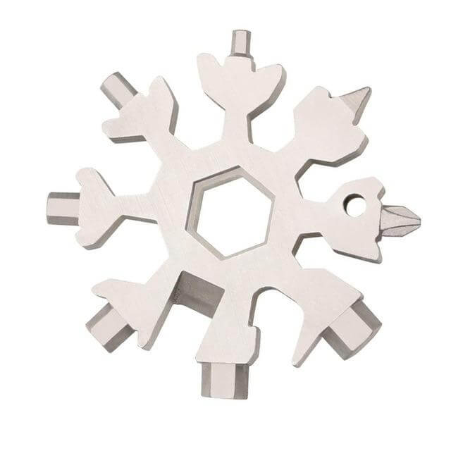 18 in 1 Snowflake Multipurpose Camp Survive Hand Tool - Image 4