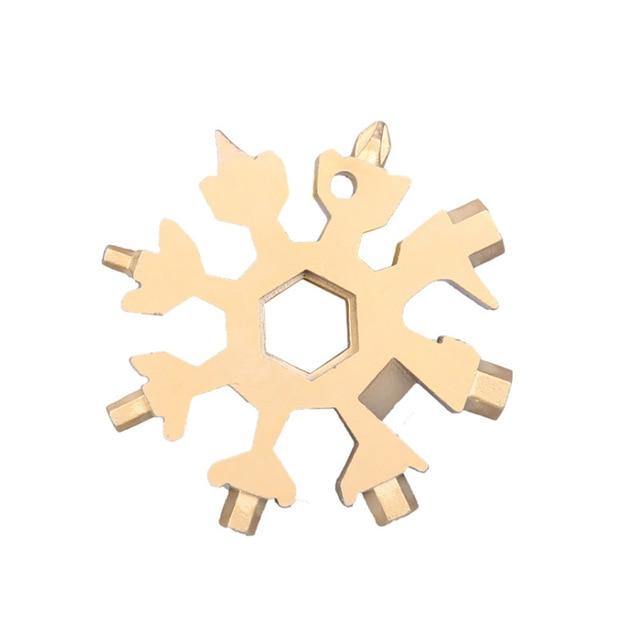 18 in 1 Snowflake Multipurpose Camp Survive Hand Tool - Image 5