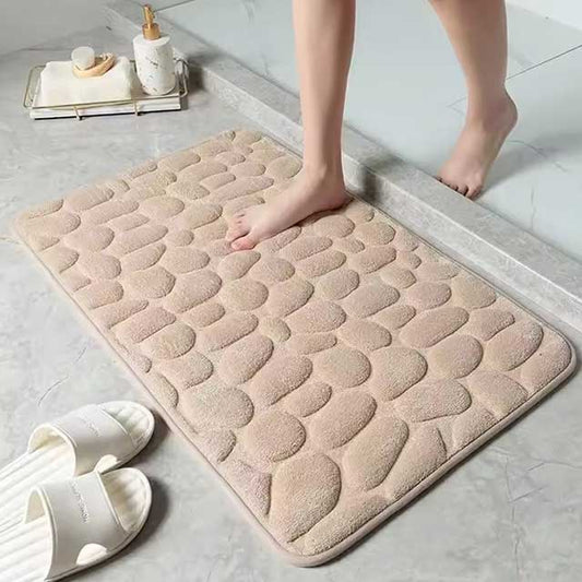 Maviglow™ – Cobblestone Memory Foam Non-Slip Bath Mat