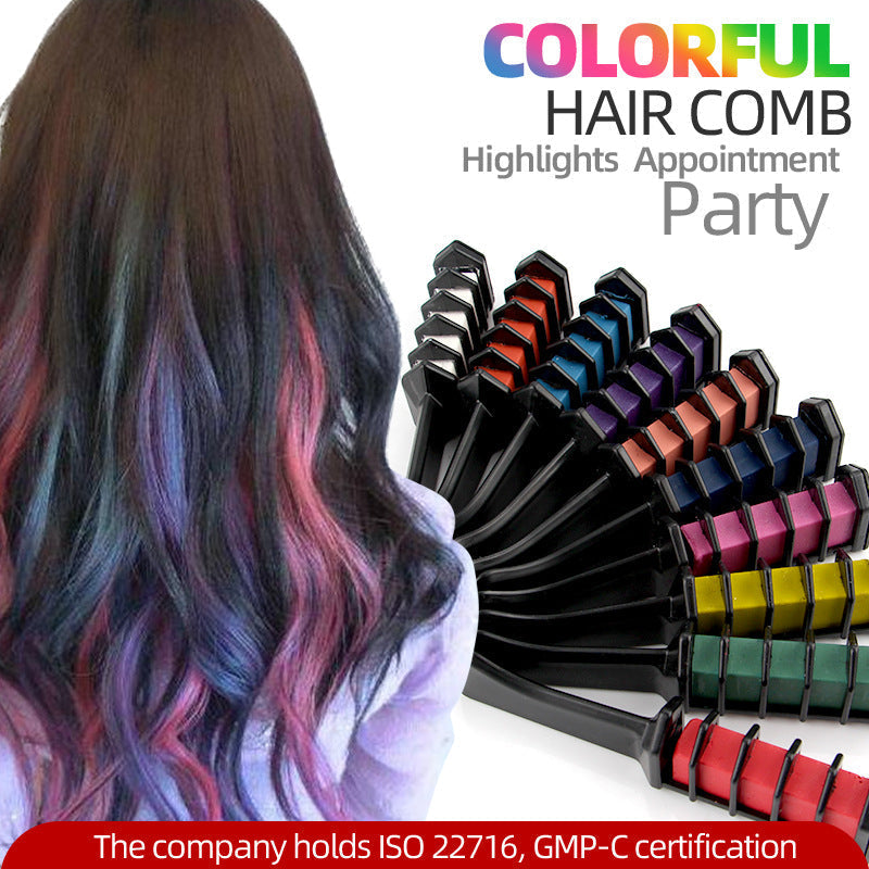 🌈Holiday Season Final Rush - 50% OFF✨Temporary Hair Dye Chalk Comb- Cruelty Free
