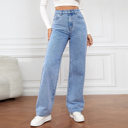 ⏰New Exclusive Flash Sale 52% OFF🔥Casual High Waist Multi-Pocket Wide Leg Stretchy Jeans