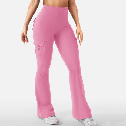 💖New Arrival 50% OFF💖—Women's High-Waist Flared Yoga Pants with Pockets