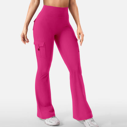 💖New Arrival 50% OFF💖—Women's High-Waist Flared Yoga Pants with Pockets