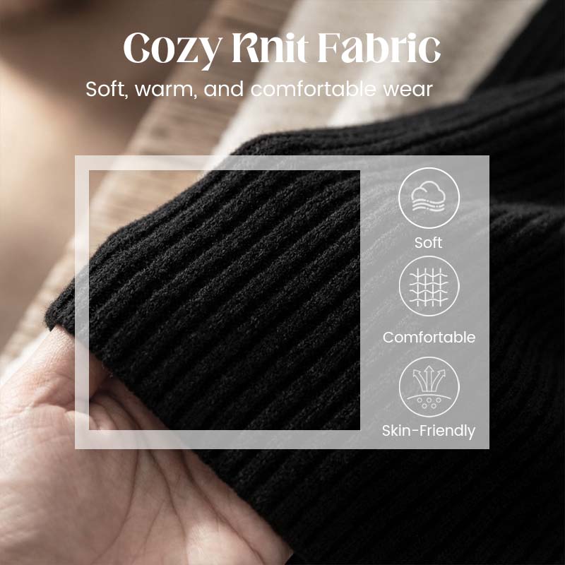 💖New Arrival 50% OFF💖—Women's Mock Neck Knit A-Line Mini Dress