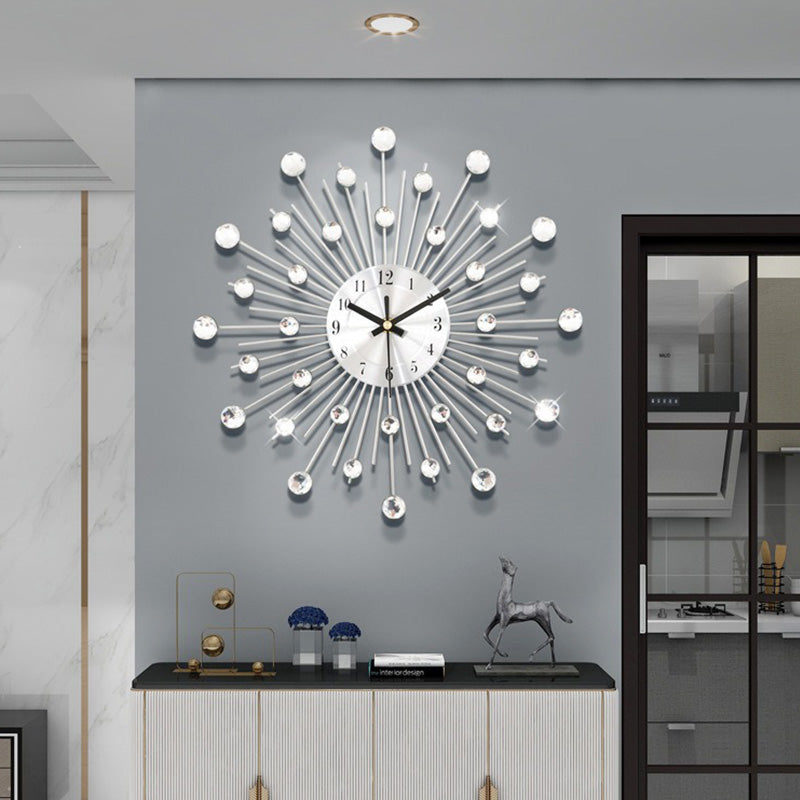✨ 62% OFF NOW! 🕰️ Rhinestone Wall Clock – Silent Movement, Sparkling Design & Elegant Home Decor 💎