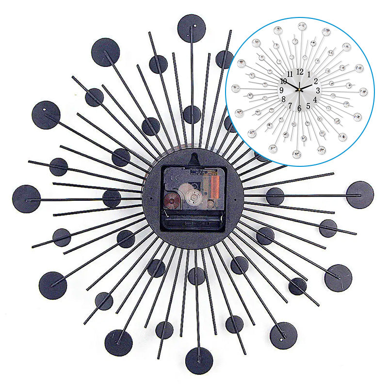 ✨ 62% OFF NOW! 🕰️ Rhinestone Wall Clock – Silent Movement, Sparkling Design & Elegant Home Decor 💎
