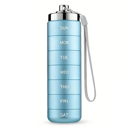 7-Day Waterproof Portable Aluminum Pill Organizer
