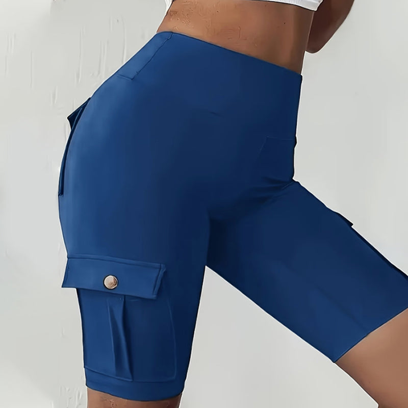 🍑 50% OFF NOW! 🏋️‍♀️ High-Waist Butt-Lifting Athletic Shorts – 4-Way Stretch & Pockets – Squat-Proof & Moisture Wicking 🧘‍♀️