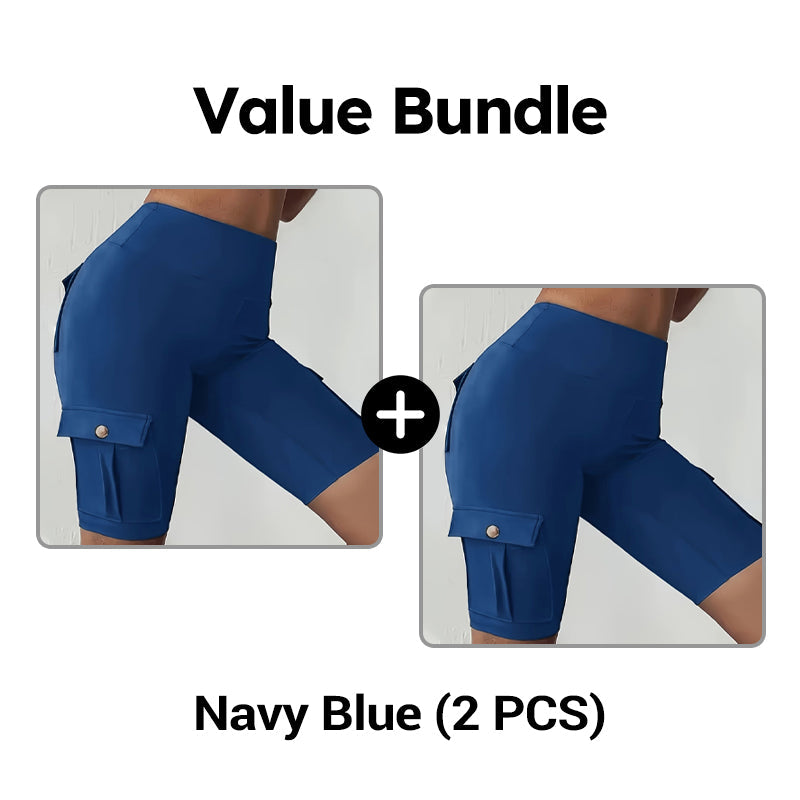 🍑 50% OFF NOW! 🏋️‍♀️ High-Waist Butt-Lifting Athletic Shorts – 4-Way Stretch & Pockets – Squat-Proof & Moisture Wicking 🧘‍♀️