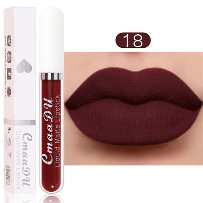 The AuraVelvet Liquid Lipstick Set — 18 Colors of Waterproof Matte Perfection + 50% OFF