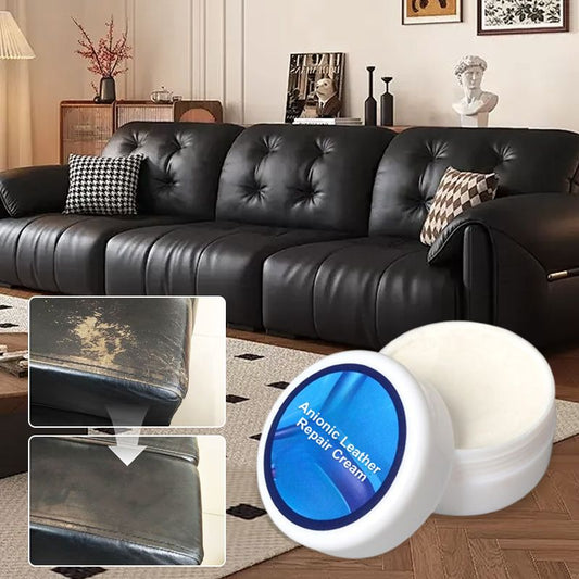 Maviglow™ – Anionic Deep-Penetration Leather Repair Cream for Couches, Bags, Shoes & Car Seats 