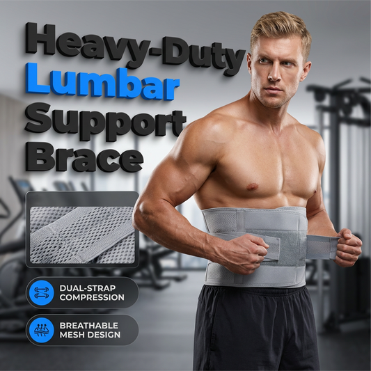 Maviglow™ – Dual-Strap Compression Back Brace with Removable Lumbar Stays 