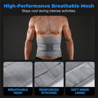 Maviglow™ – Dual-Strap Compression Back Brace with Removable Lumbar Stays 