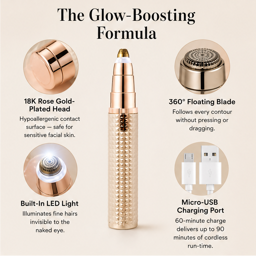 Maviglow – 3-in-1 Painless Precision Trimmer for Brows, Face & Body + 50% OFF